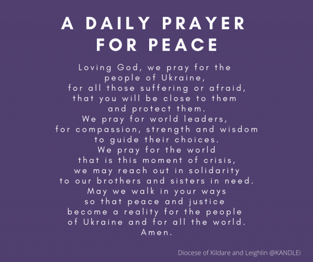 Daily Prayer for Peace in Ukraine - Carlow Cathedral